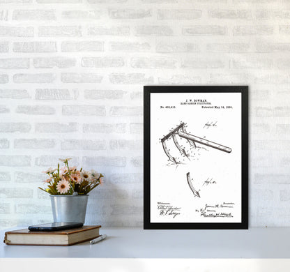 Garden Tool Patent Art Print by Jason Stanley A3 White Frame