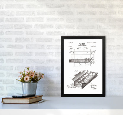 Egg Carton Patent Art Print by Jason Stanley A3 White Frame