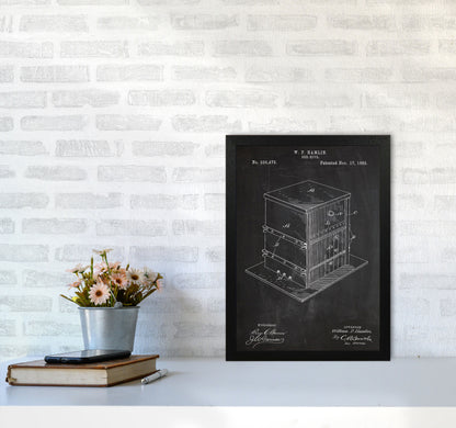 Bee Hive Patent Art Print by Jason Stanley A3 White Frame
