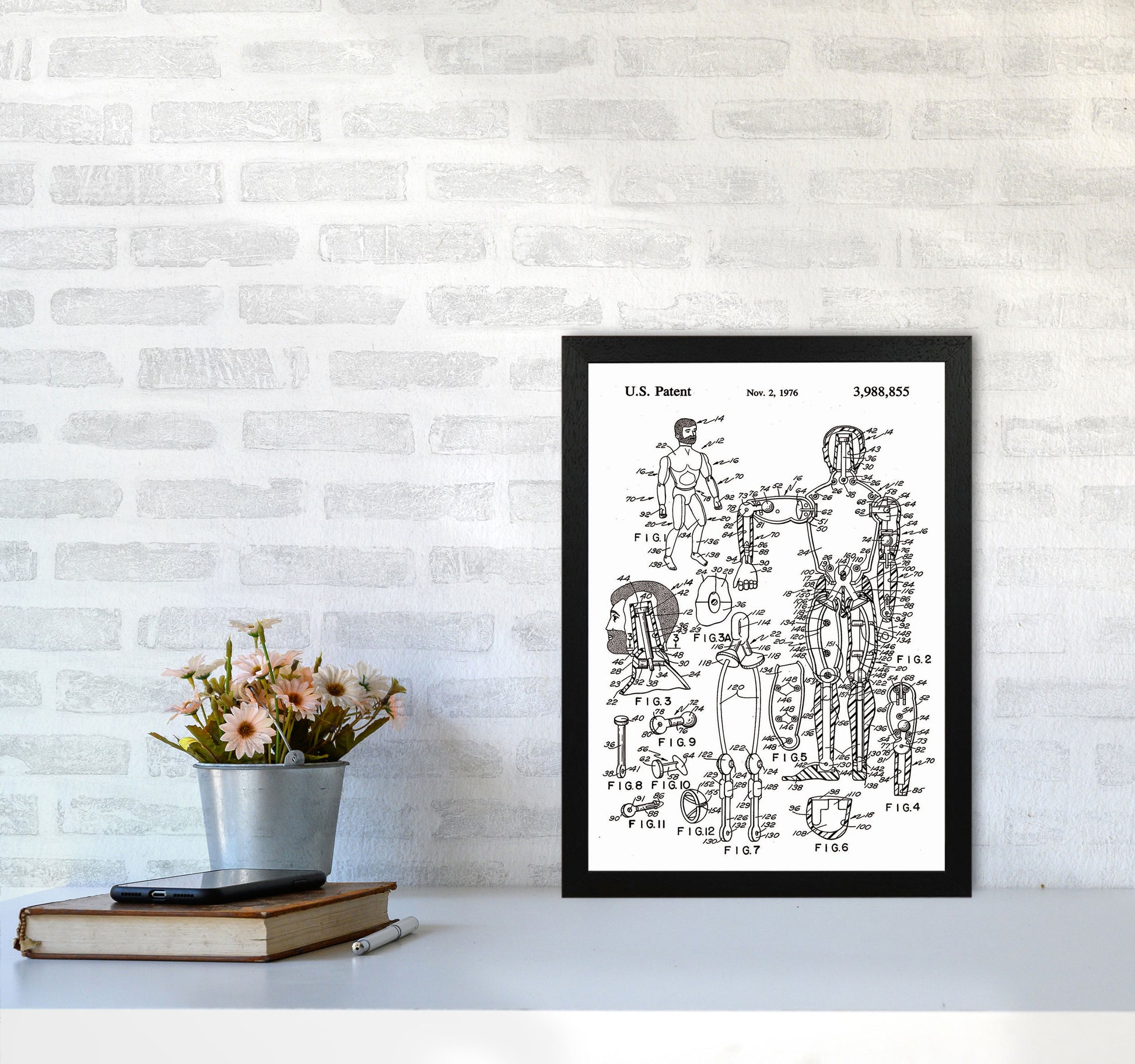 Kids Toy Patent Art Print by Jason Stanley A3 White Frame