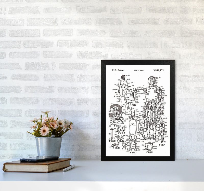 Kids Toy Patent Art Print by Jason Stanley A3 White Frame