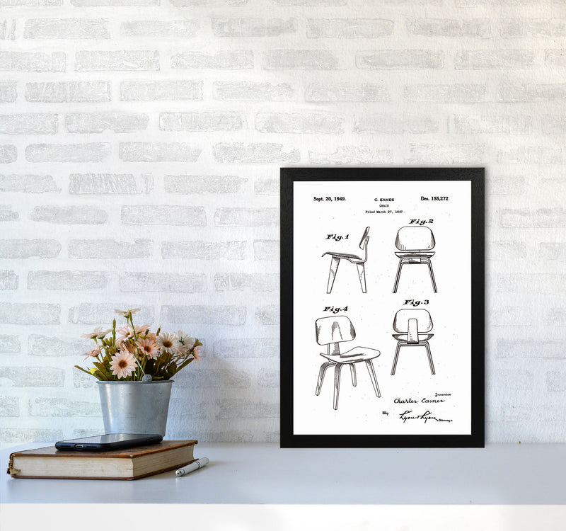 Chari Patent Art Print by Jason Stanley A3 White Frame