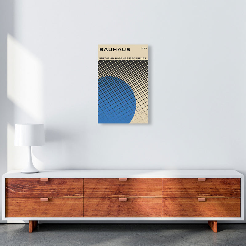 Bauhaus Geometric Blue Vibe II Art Print by Jason Stanley A3 Canvas