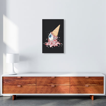 Strawberry Eyeball Icecream Art Print by Jason Stanley A3 Canvas