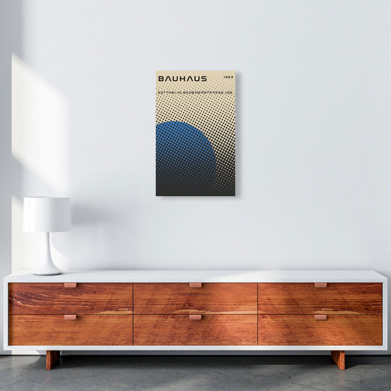 Bauhaus Geometric Blue Vibe Art Print by Jason Stanley A3 Canvas