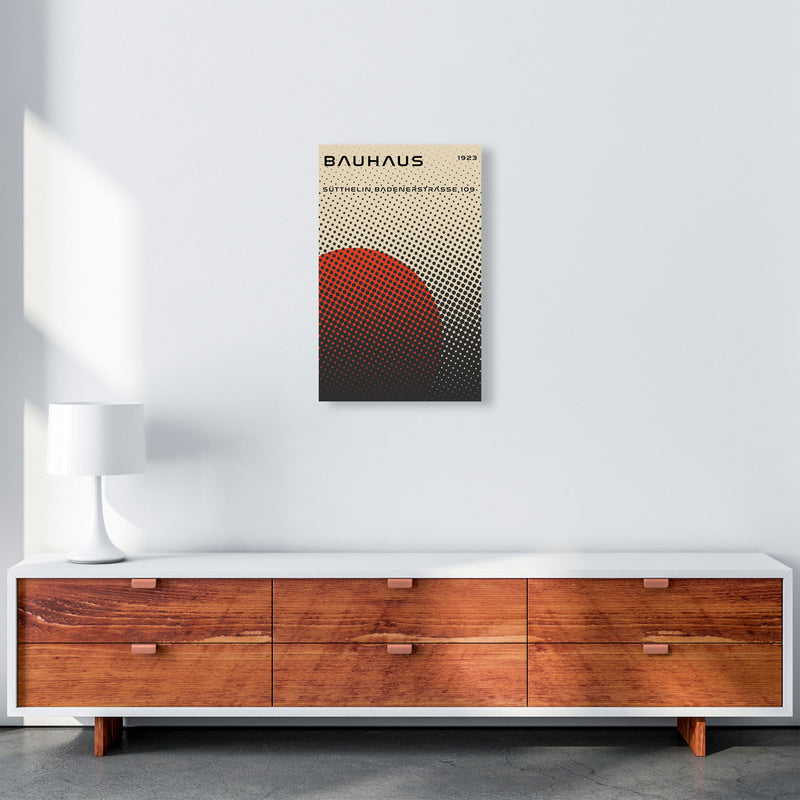 Bauhaus Geometric Red Vibe Art Print by Jason Stanley A3 Canvas