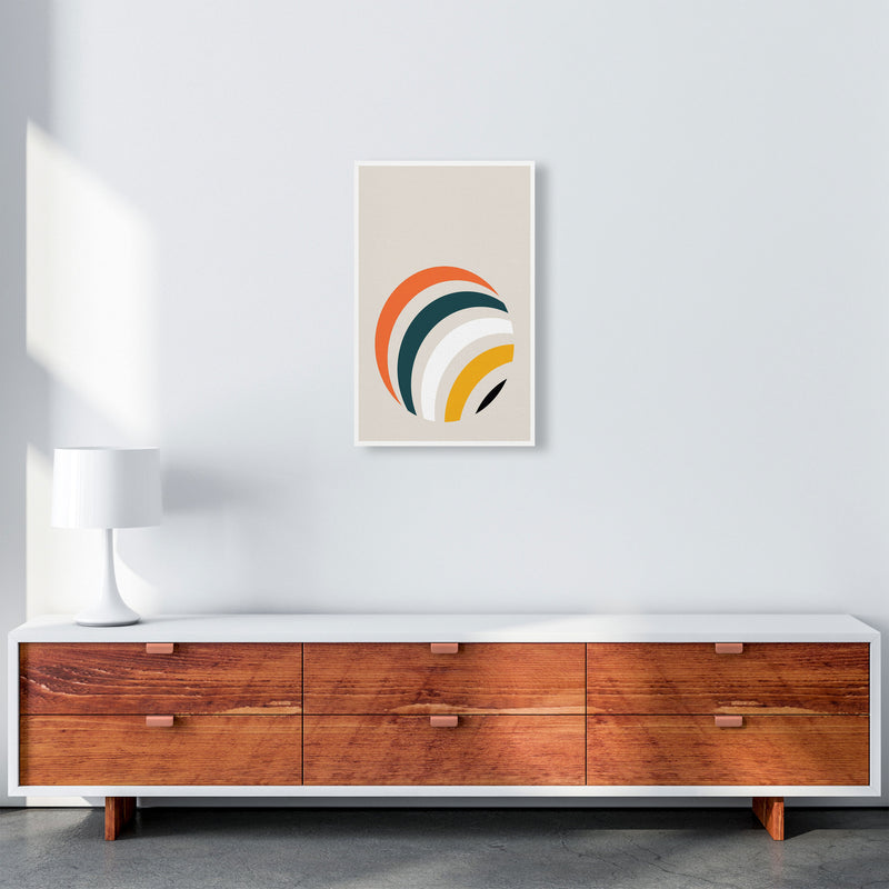 Retro Geometric Circle 1 Art Print by Jason Stanley A3 Canvas