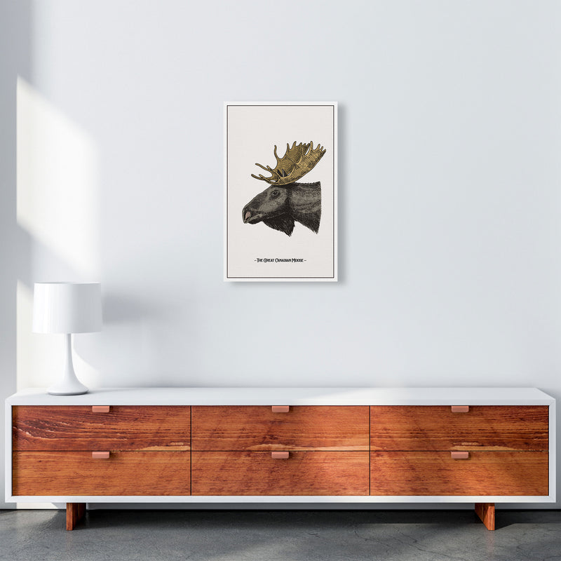 The Great Canadian Moose Art Print by Jason Stanley A3 Canvas