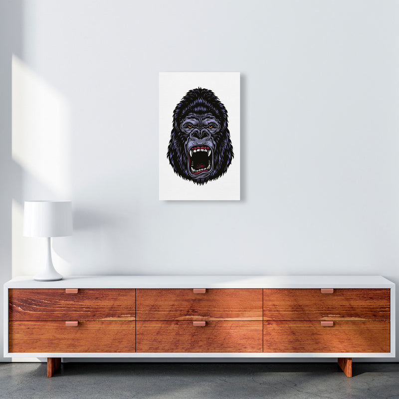 Gorilla Illustration Art Print by Jason Stanley A3 Canvas