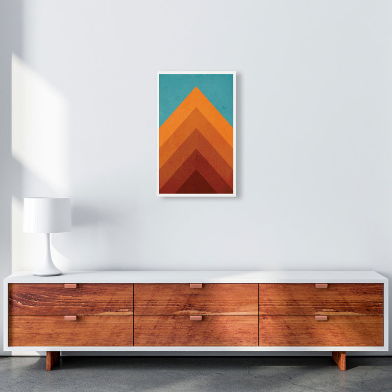 Orange Peak Mountain Art Print by Jason Stanley A3 Canvas