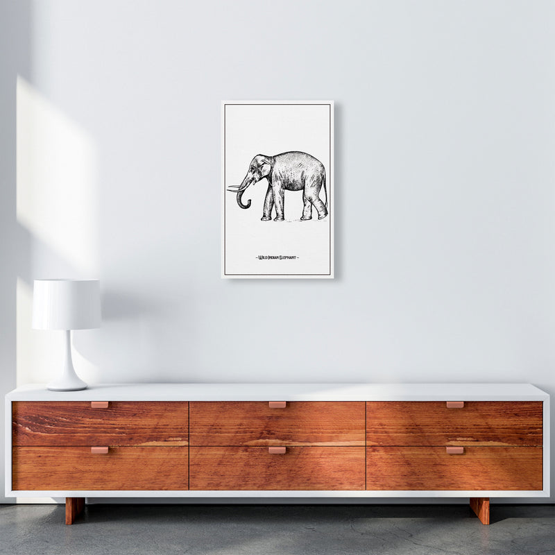 Wild Indian Elephant Art Print by Jason Stanley A3 Canvas