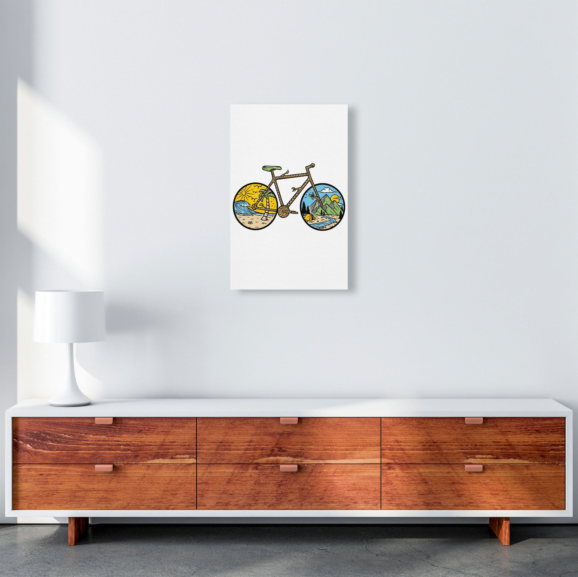 Best Bike Ride Ever Art Print by Jason Stanley A3 Canvas