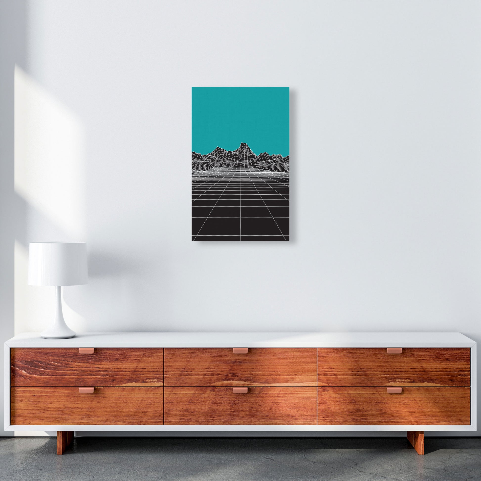 Line Mountains #3 Art Print by Jason Stanley A3 Canvas