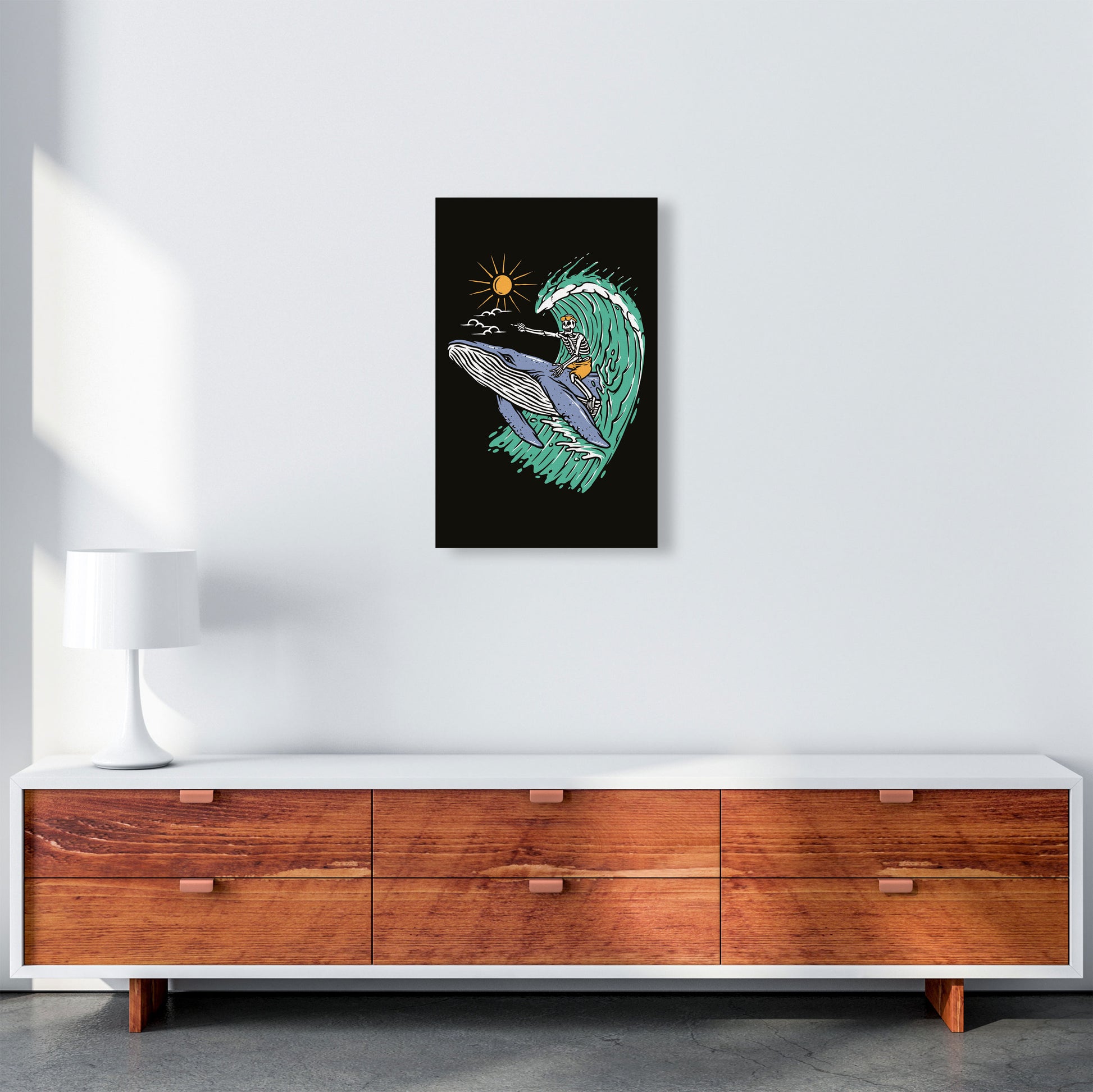 Going Straight! Art Print by Jason Stanley A3 Canvas