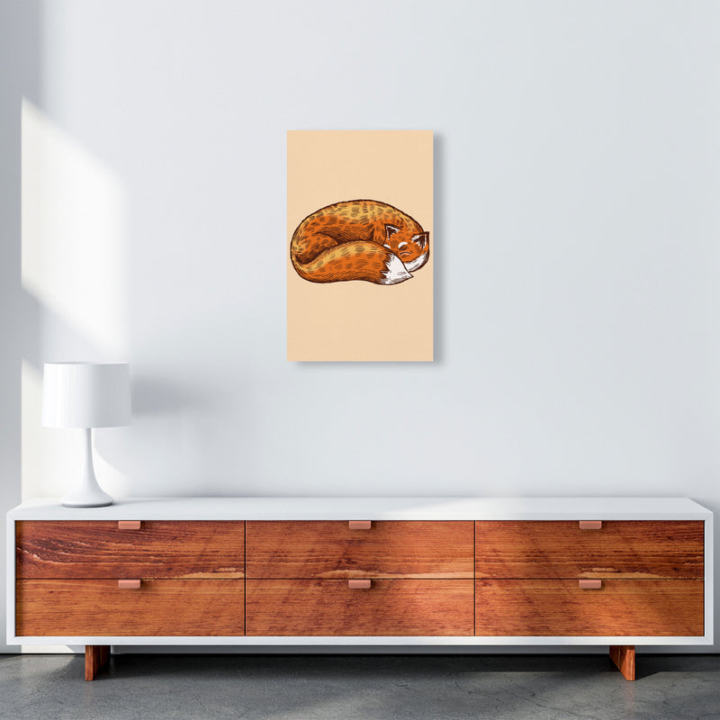The Sleeping Fox Art Print by Jason Stanley A3 Canvas