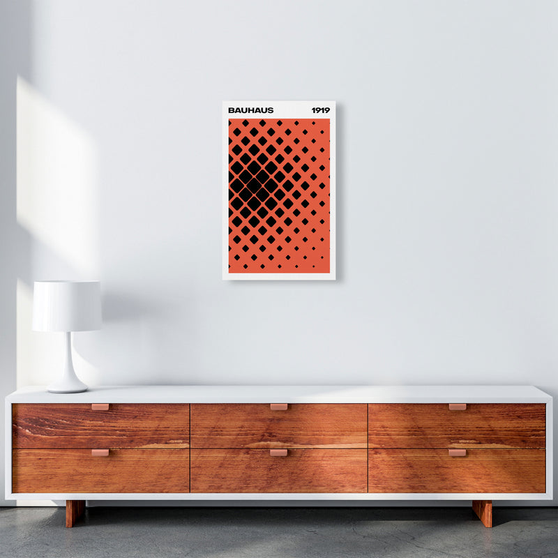 Bauhaus 1919 Red Art Print by Jason Stanley A3 Canvas
