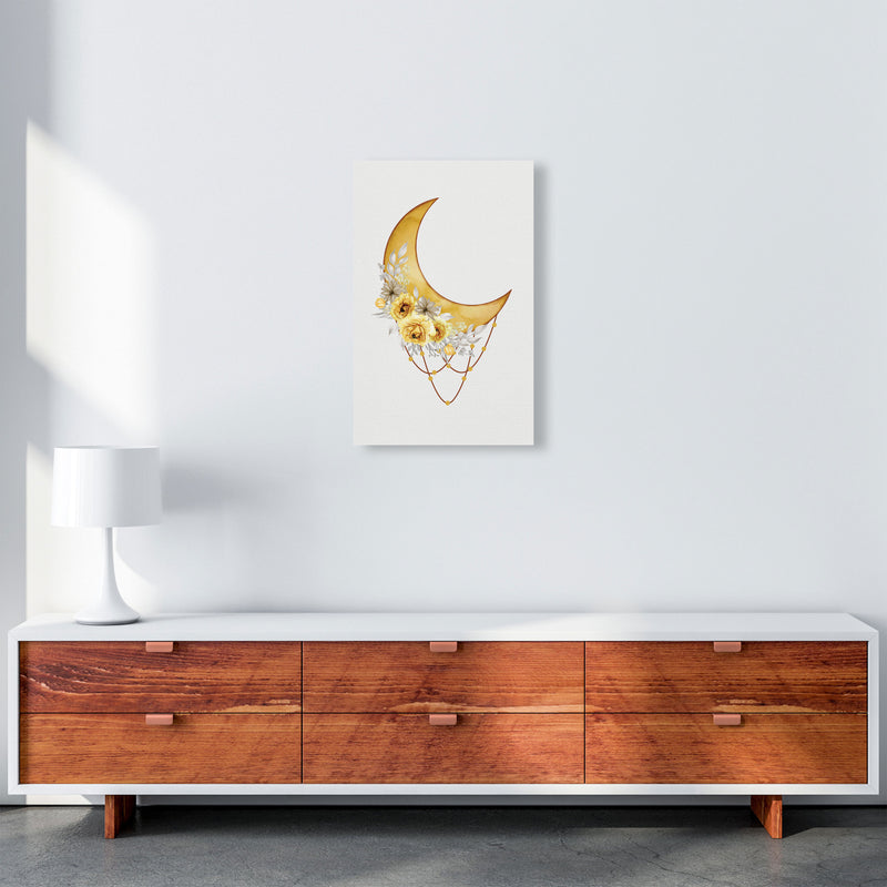 Watercolor Moon Art Print by Jason Stanley A3 Canvas