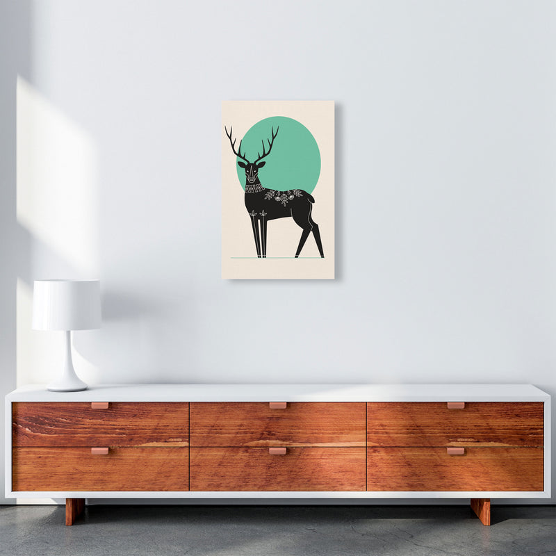 Moonlight Deer Art Print by Jason Stanley A3 Canvas