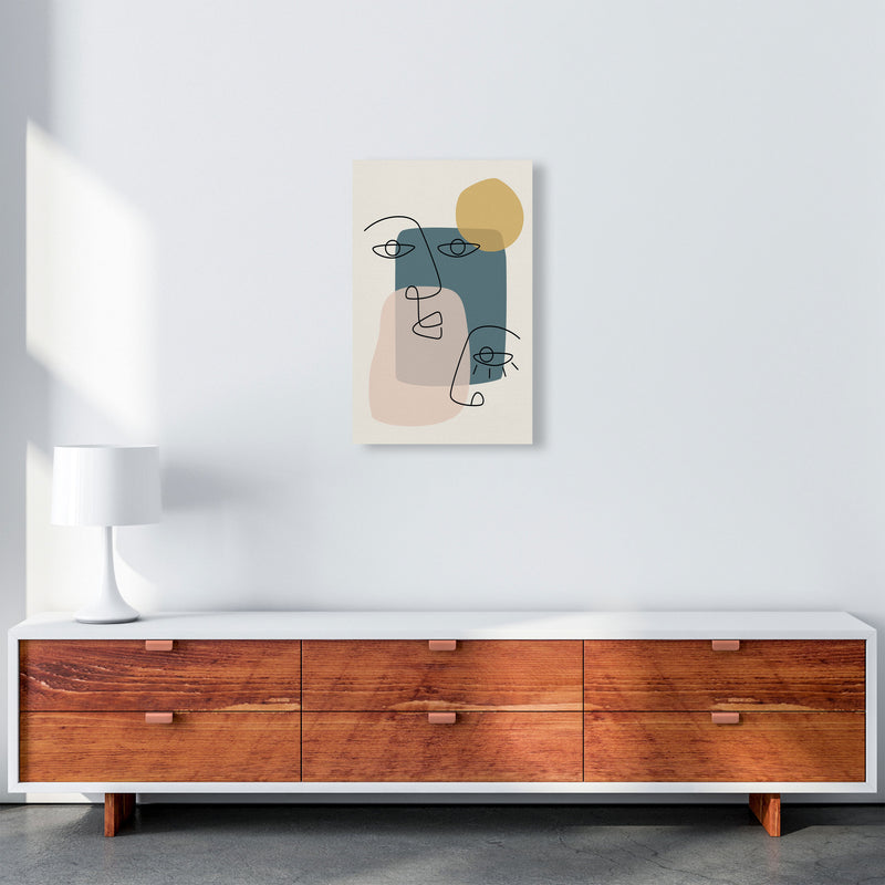 Abstract Faces Art Print by Jason Stanley A3 Canvas