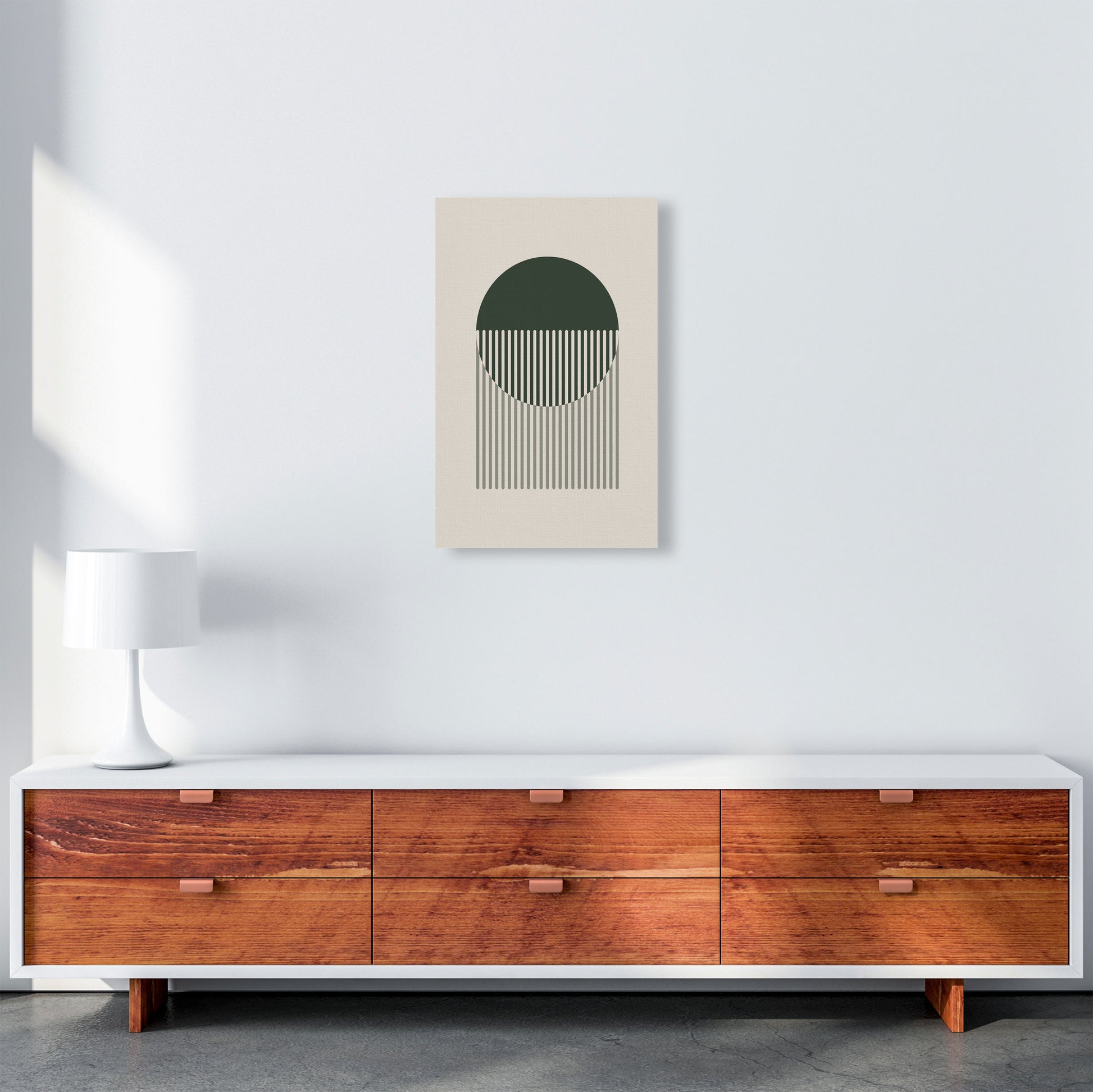 Minimal Abstract Circles IIII Art Print by Jason Stanley A3 Canvas