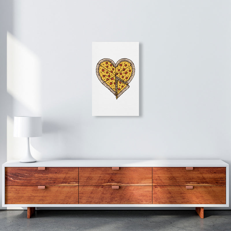 I Love Pizza Art Print by Jason Stanley A3 Canvas