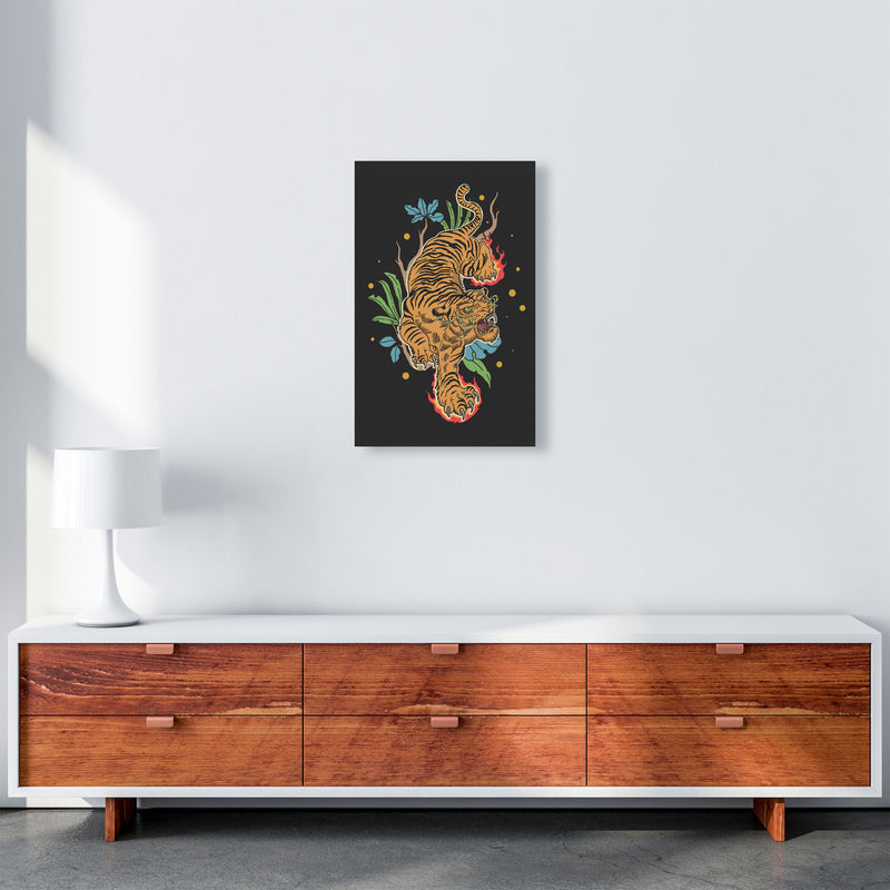 Classic Tiger Tattoo Art Print by Jason Stanley A3 Canvas