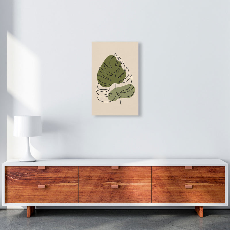 Abstract One Line Leaf Drawing II Art Print by Jason Stanley A3 Canvas