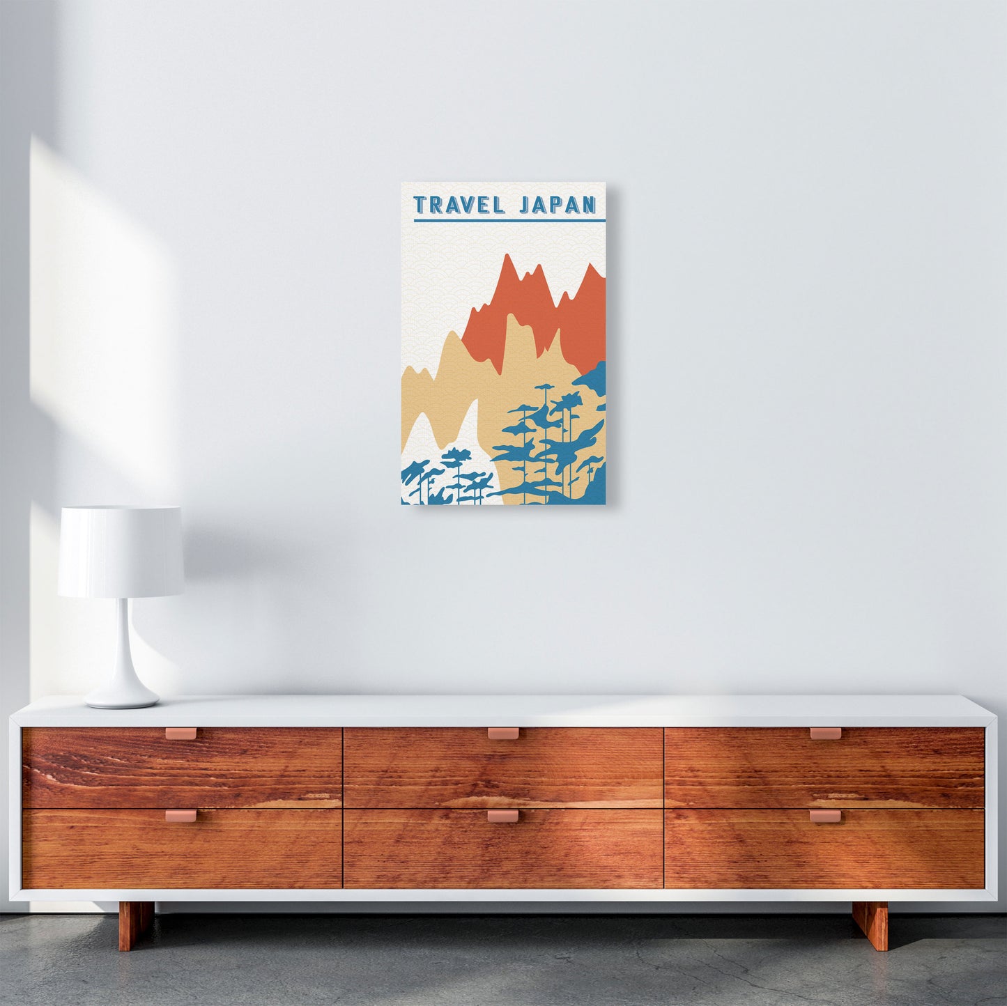 Traval Japan Minimilism III Art Print by Jason Stanley A3 Canvas