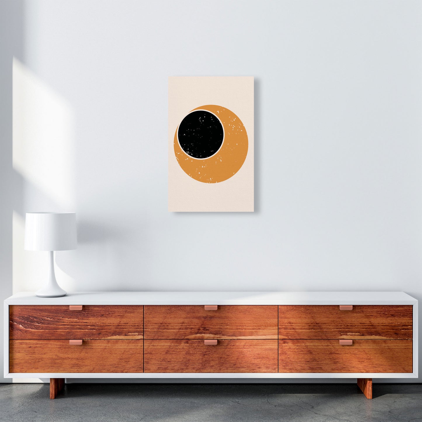 Abstract Contemporary Sun Art Print by Jason Stanley A3 Canvas
