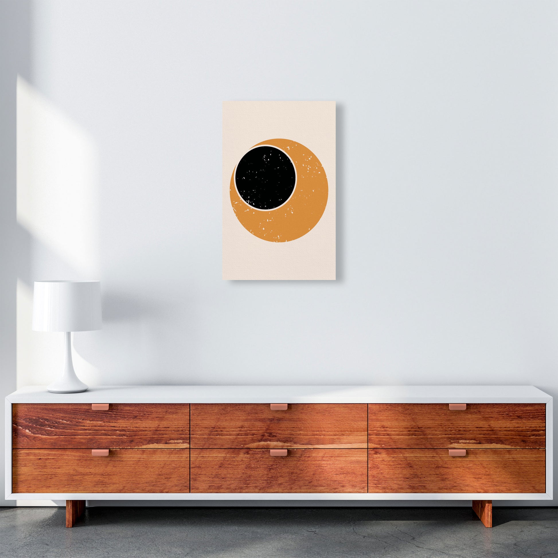 Abstract Contemporary Sun Art Print by Jason Stanley A3 Canvas