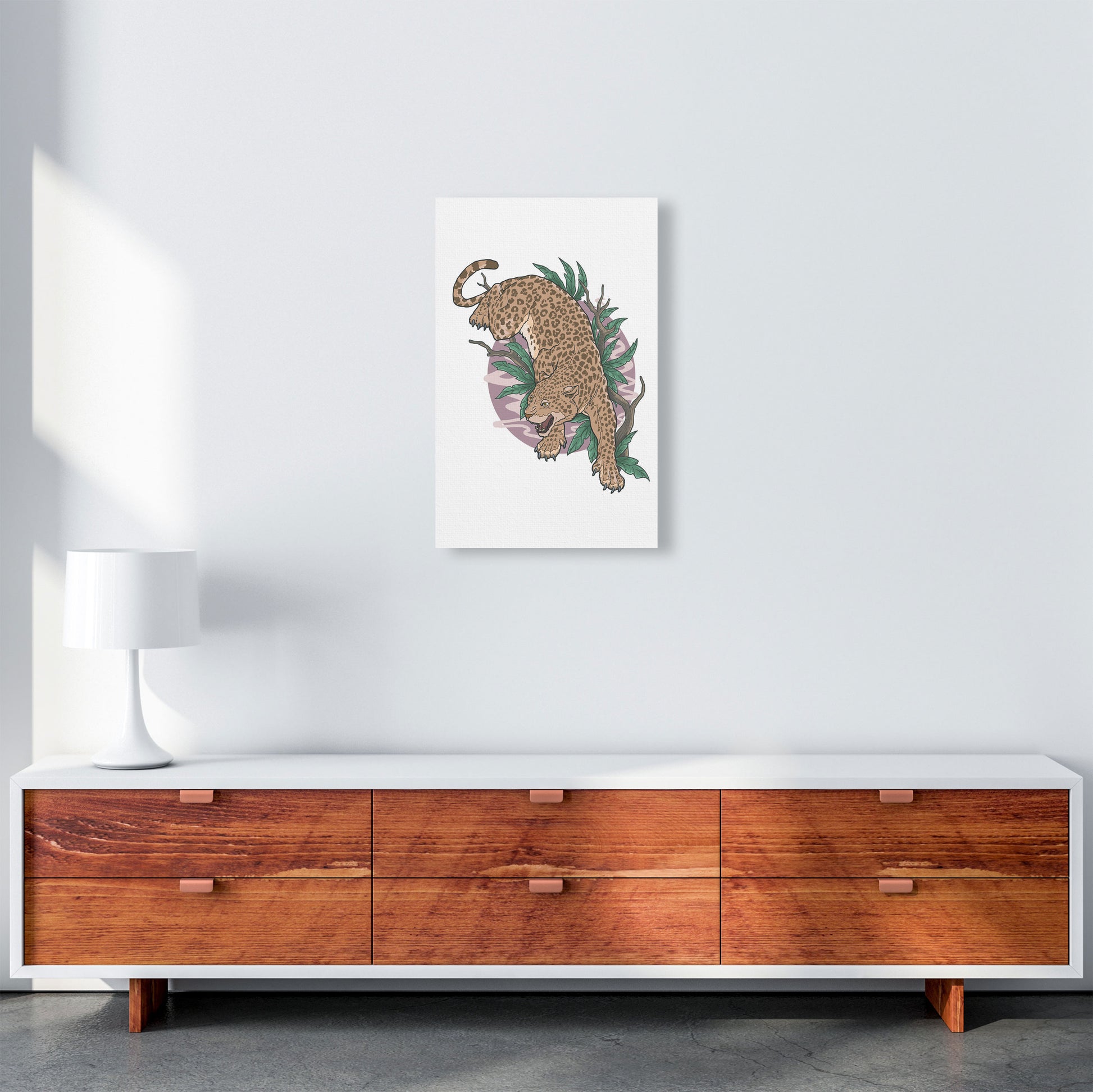 Wild Leopard Art Print by Jason Stanley A3 Canvas