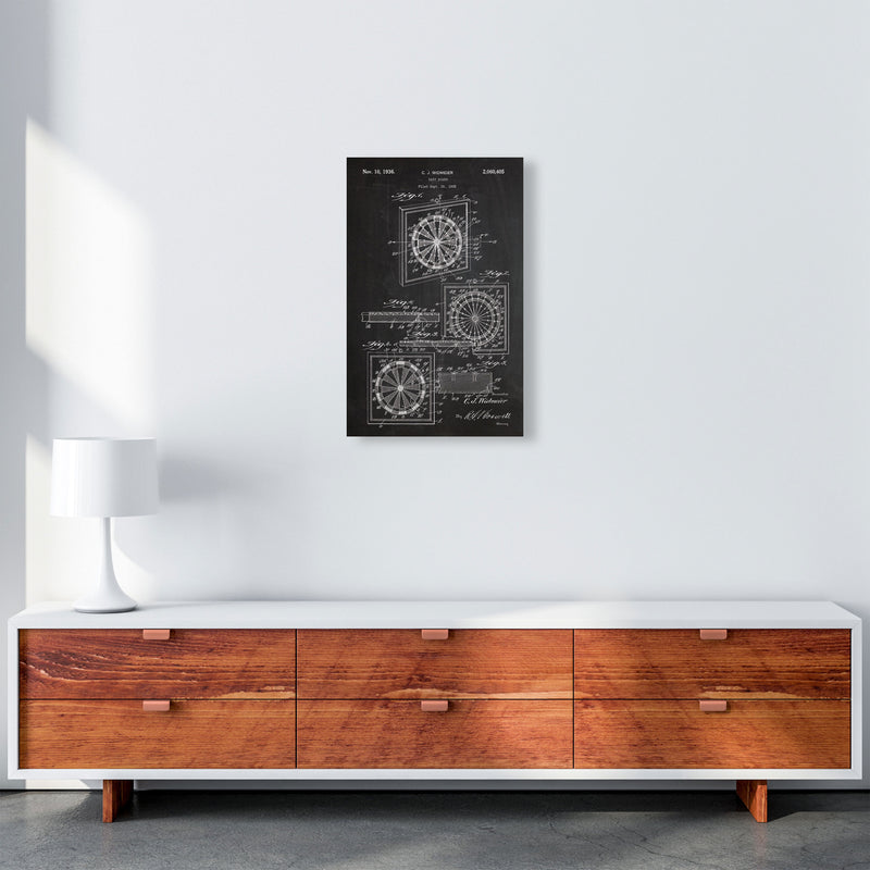 Dart Board Patent Art Print by Jason Stanley A3 Canvas