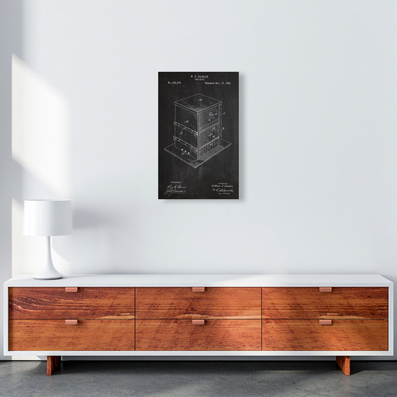 Bee Hive Patent Art Print by Jason Stanley A3 Canvas
