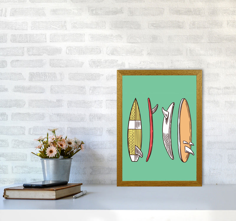 Vintage Surfboard Collection Art Print by Jason Stanley A3 Print Only