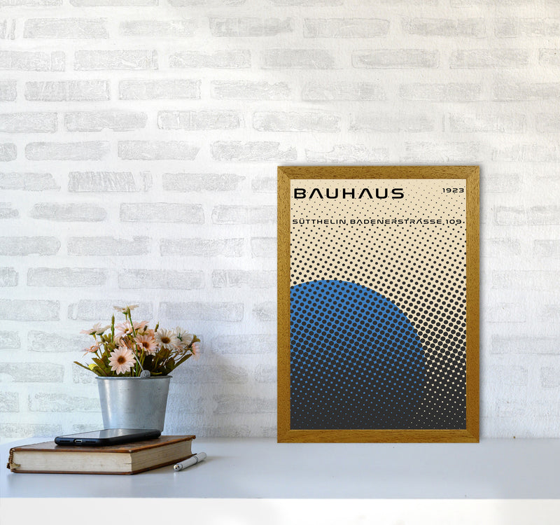 Bauhaus Geometric Blue Vibe Art Print by Jason Stanley A3 Print Only