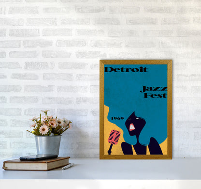 Detroit Jazz Fest 1969 Art Print by Jason Stanley A3 Print Only