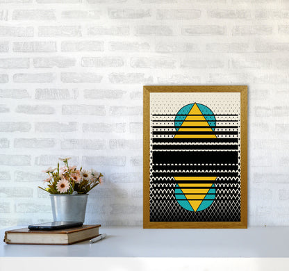 Geometric Suns Pattern Art Print by Jason Stanley A3 Print Only