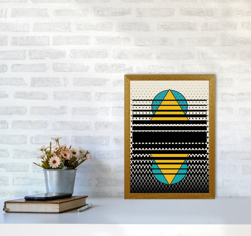 Geometric Suns Pattern Art Print by Jason Stanley A3 Print Only
