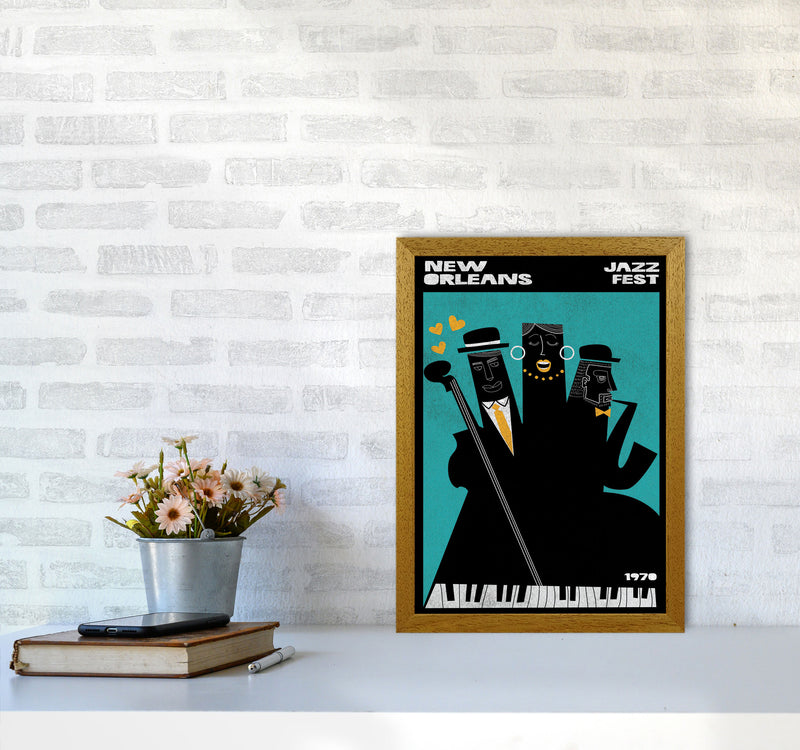 New Orleans Jazz Fest Art Print by Jason Stanley A3 Print Only