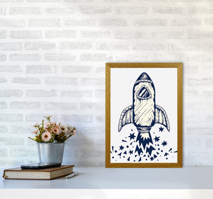 5-4-3-2-1-Blastoff Art Print by Jason Stanley A3 Print Only