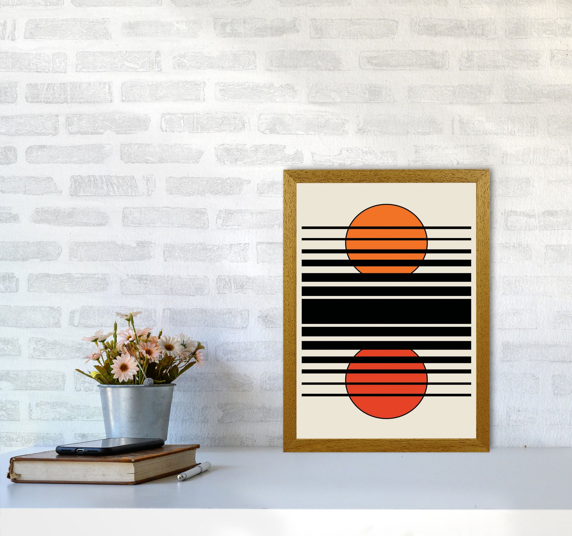 Geometric Suns II Art Print by Jason Stanley A3 Print Only