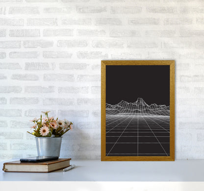 Line Mountains #2 Art Print by Jason Stanley A3 Print Only
