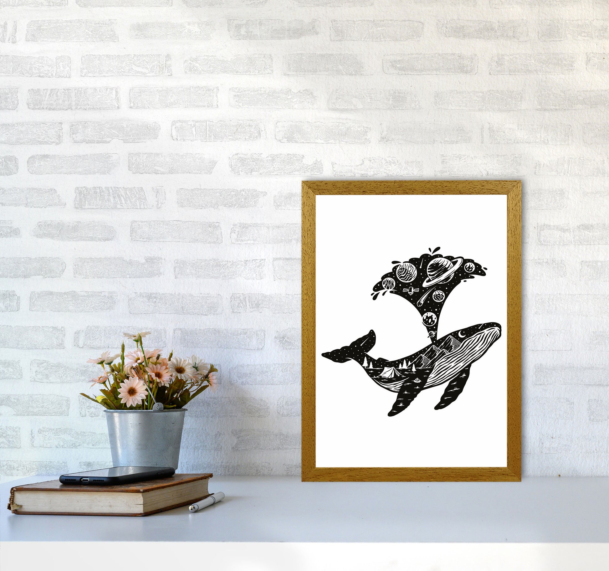 Humpback Universe Art Print by Jason Stanley A3 Print Only