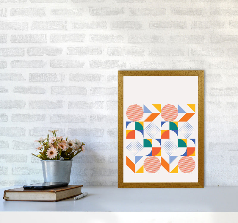 Retro Geometric 3 Art Print by Jason Stanley A3 Print Only