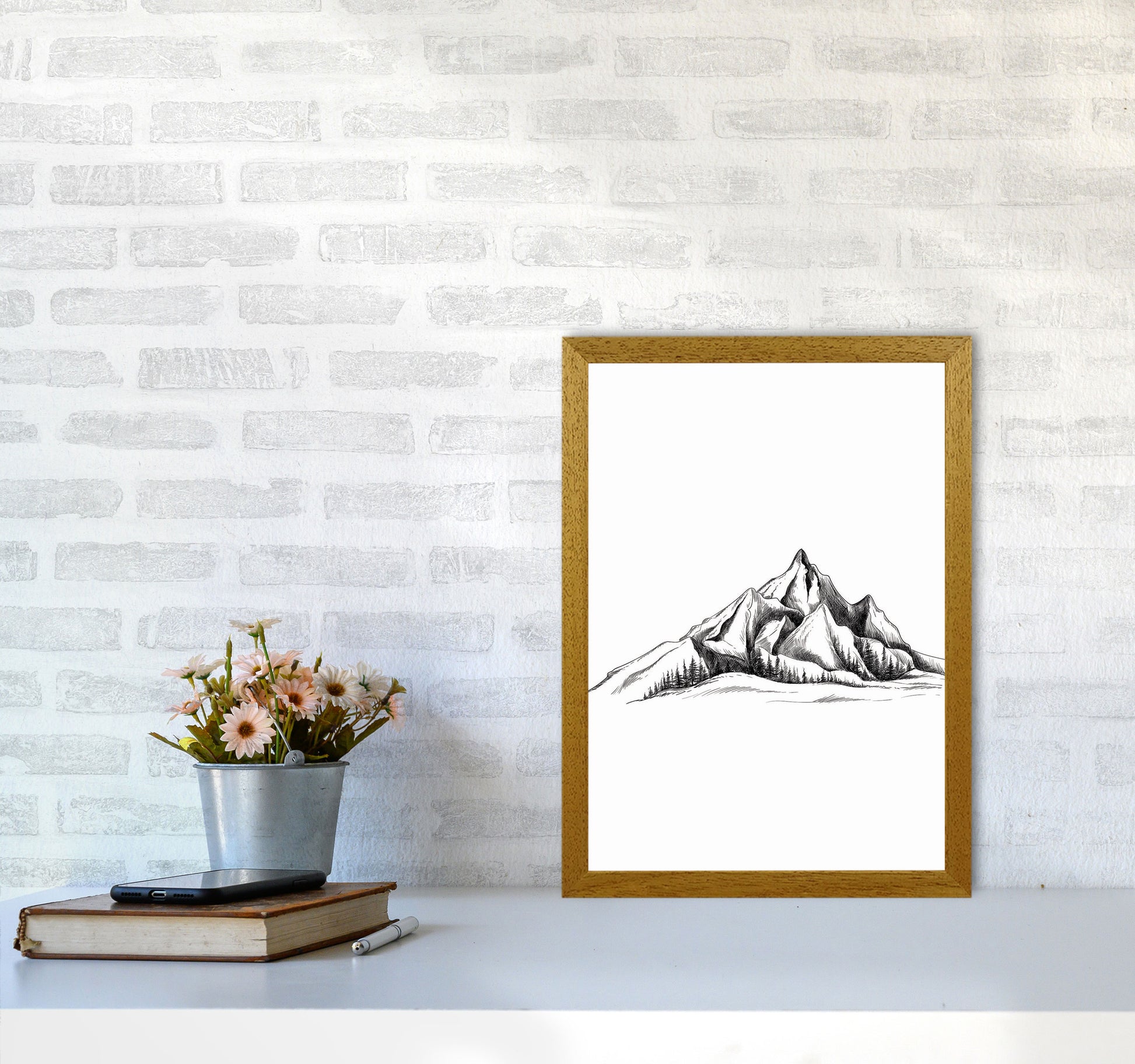 To The Mountains Art Print by Jason Stanley A3 Print Only