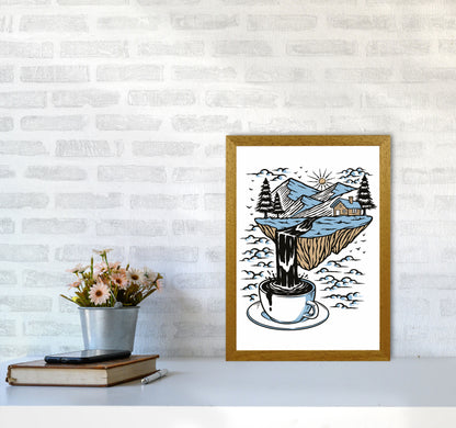The River Flows Art Print by Jason Stanley A3 Print Only