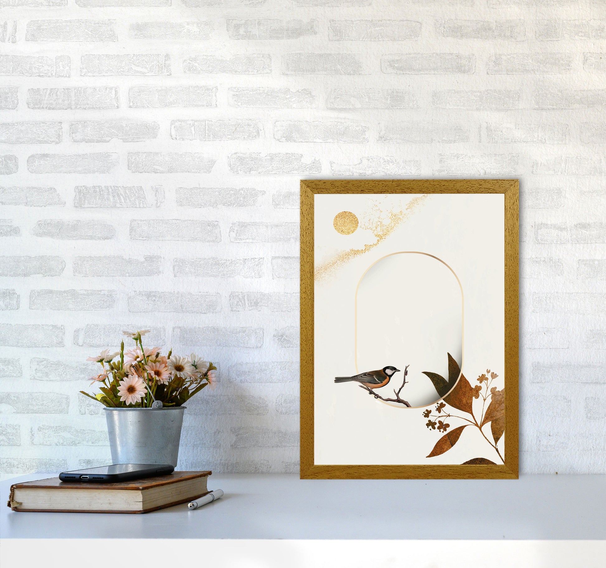 Bird On A Branch Art Print by Jason Stanley A3 Print Only