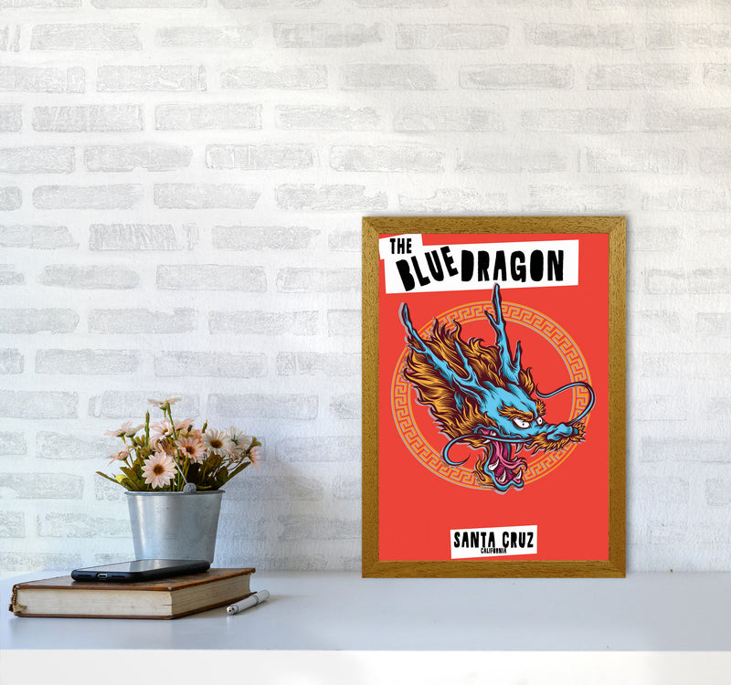 The Blue Dragon Art Print by Jason Stanley A3 Print Only