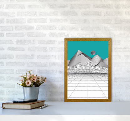 White Moon Rise Art Print by Jason Stanley A3 Print Only