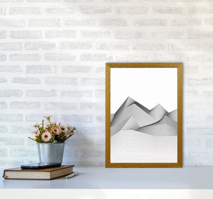 Line Mountains Art Print by Jason Stanley A3 Print Only
